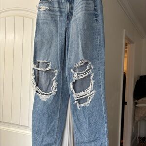 American Eagle Outfitters Light Blue Distressed Jeans